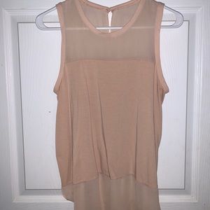 Sheer tank top